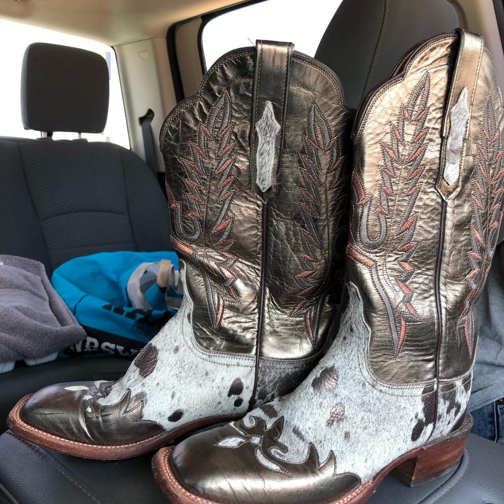 7.5 Lucchesse cowhide boots